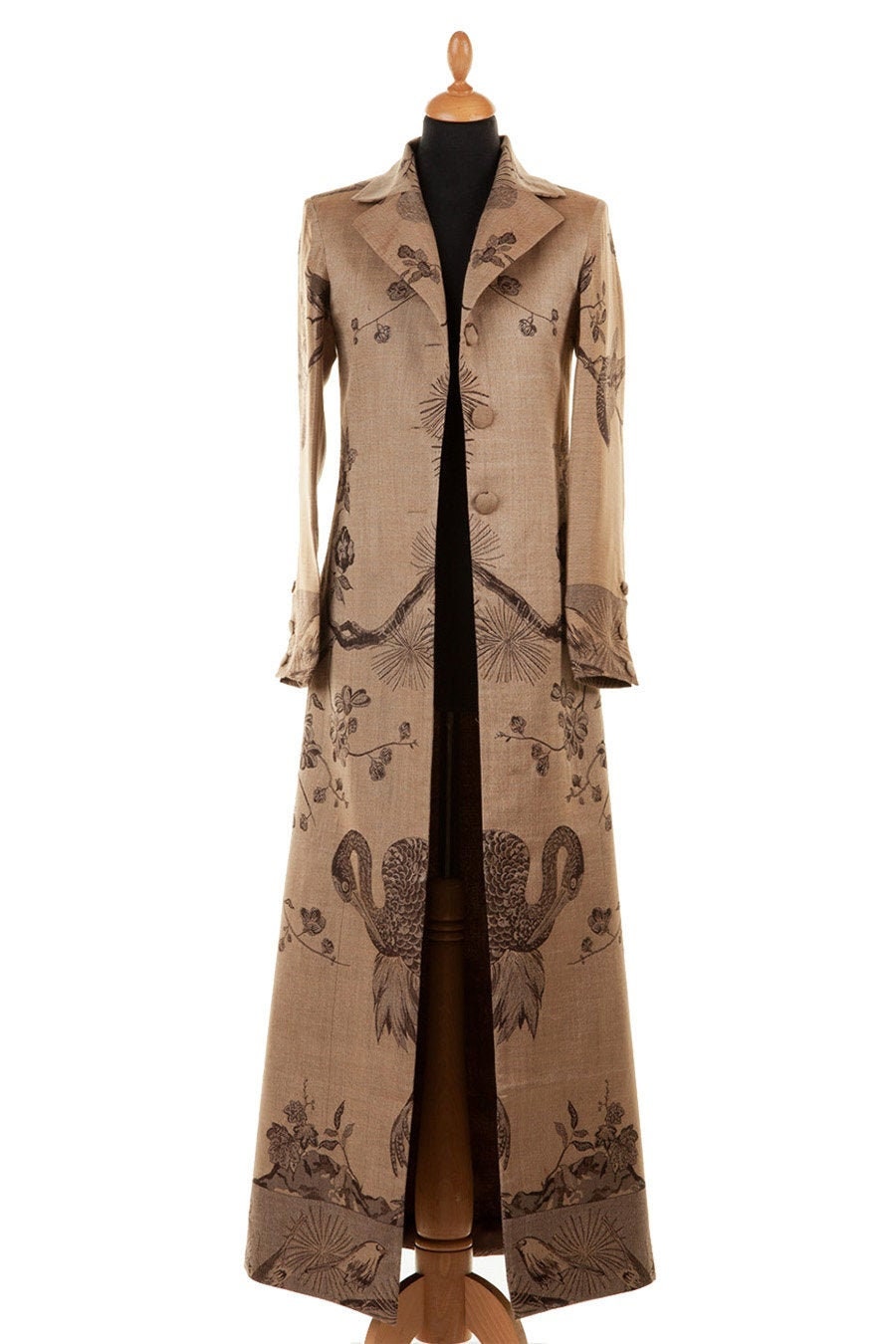 long silk coat