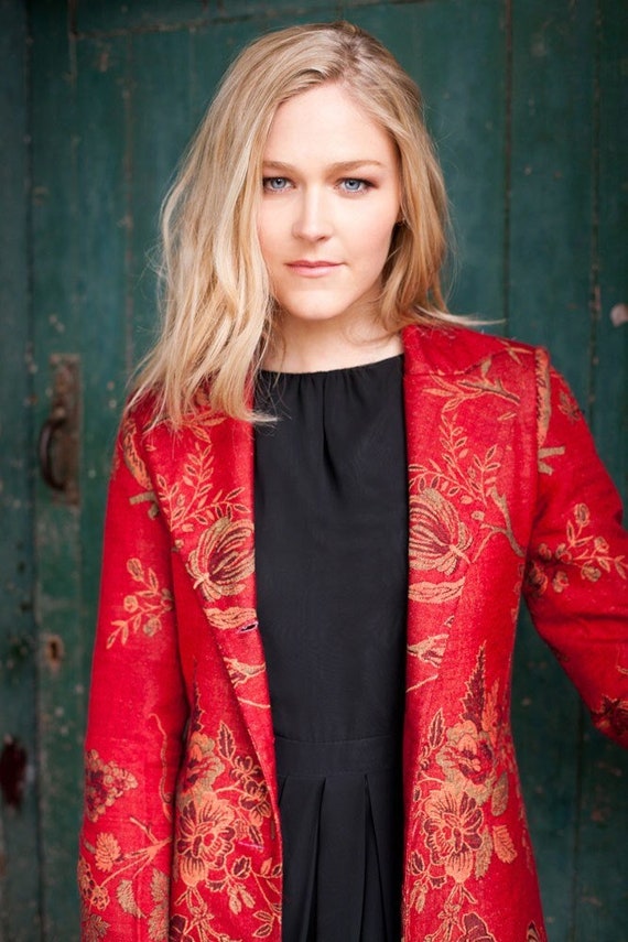 Red cashmere shop coat womens
