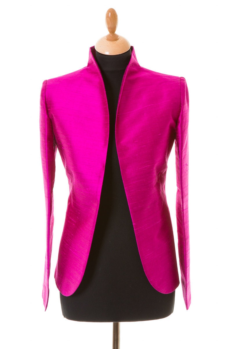 Wild Orchid Raw Silk Ladies Blazer 