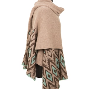 Alpaka Schal, Wrap, warmer Schal, Poncho, Geschenk für sie, Winter Schal, Weihnachtsgeschenk, einzigartiges Geschenk, Weihnachtsgeschenk für sie, handgemacht