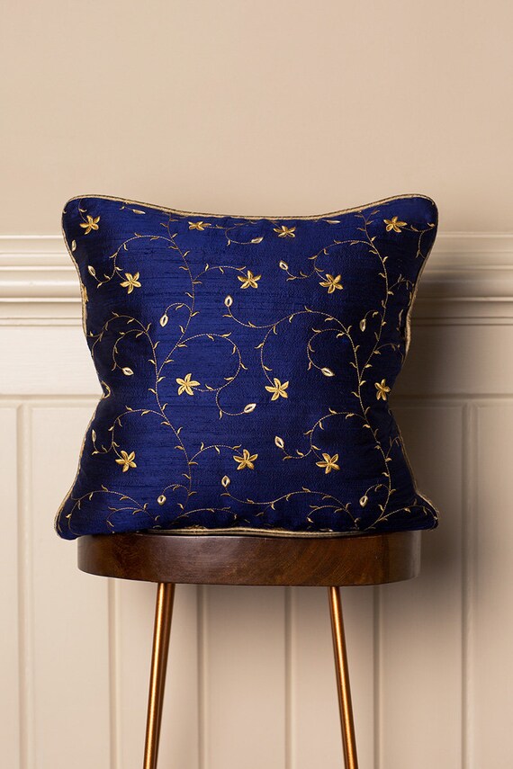 Navy blue bed cushions hotsell
