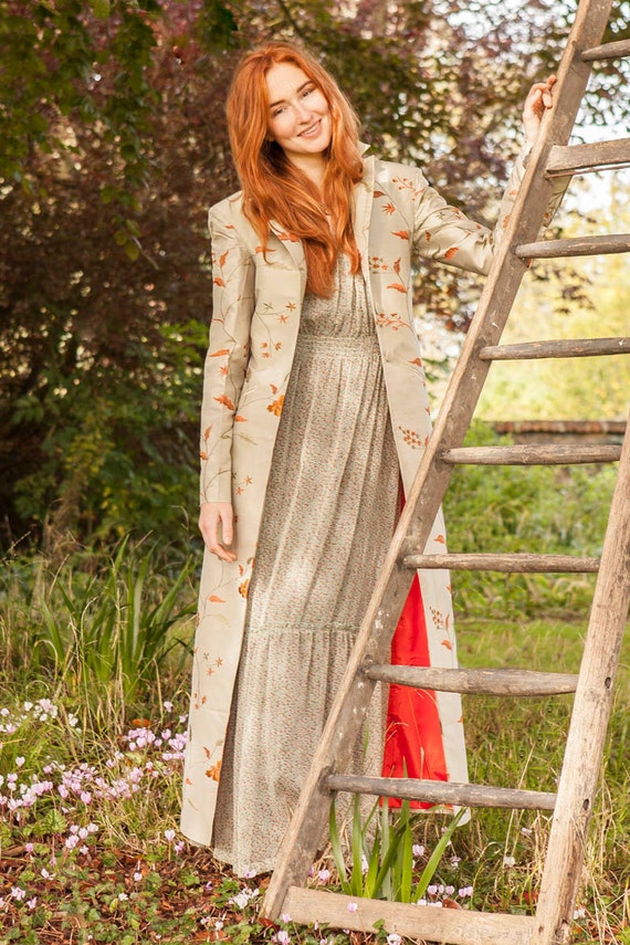 Embroidered Grey Long Jacket Dress, Full Sleeves at Rs 1500/piece in  Dehradun