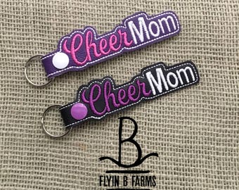 Cheerleader Mom Key Chain | Cheerleading Key Chain | Cheerleader Key Chain | Cheer Mom Key Chain | Cheer Mom Bag Tag | Cheer Mom Luggage Tag