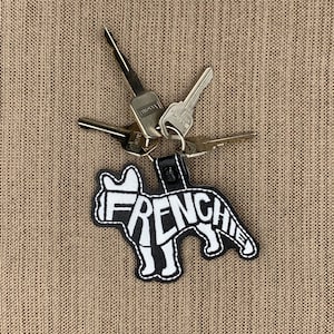 French Bulldog Keychain | French Bulldog Breed | Dog Keychain | Dog Gift | Rescue Dog | Dog Luggage Tag | Dog Accessory | Frenchie Dog