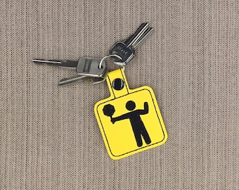 Crossing Guard Keychain: School Safety Officer Gift