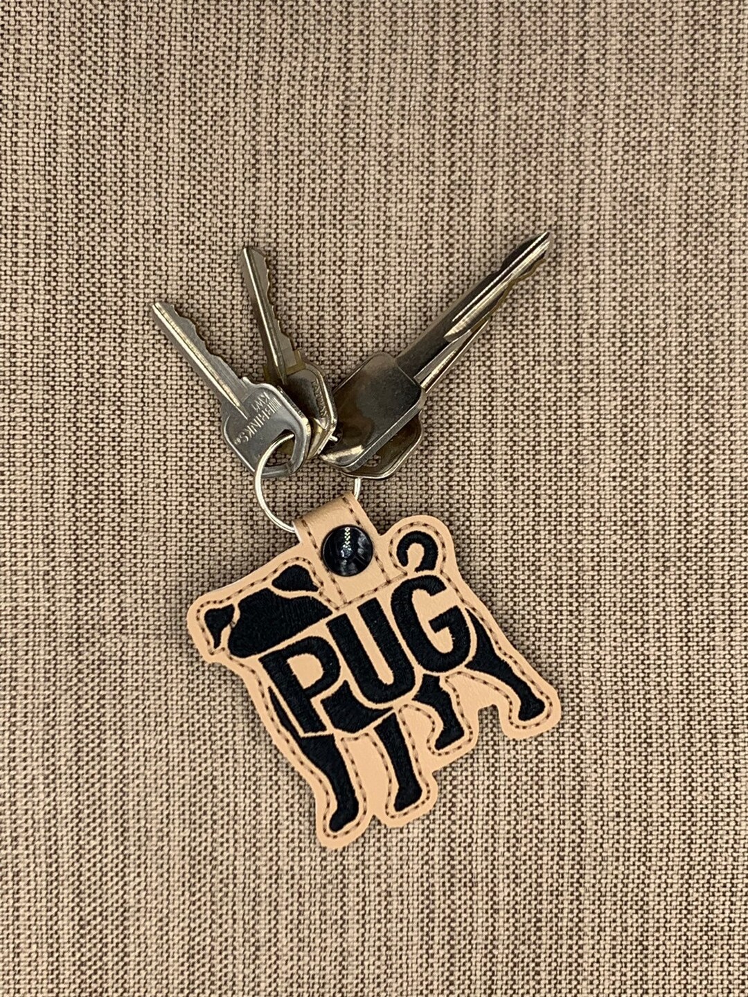 Pug Dog Keychain Pug Dog Breed Dog Keychain Dog Gift Pug Key Chain