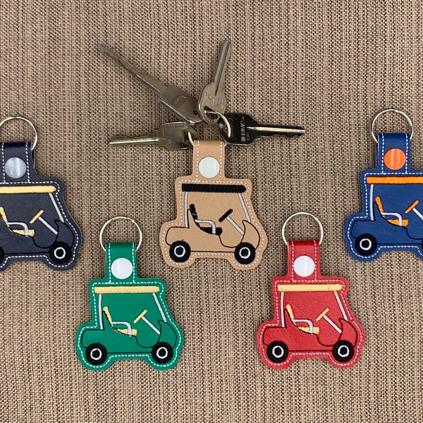 Golf Cart Keychain | Golf Cart Key Label | Golf Cart Key Accessory | Golfer Gift | Gift for Golfer | Golf Bag Keychain | Golf Bag Accessory
