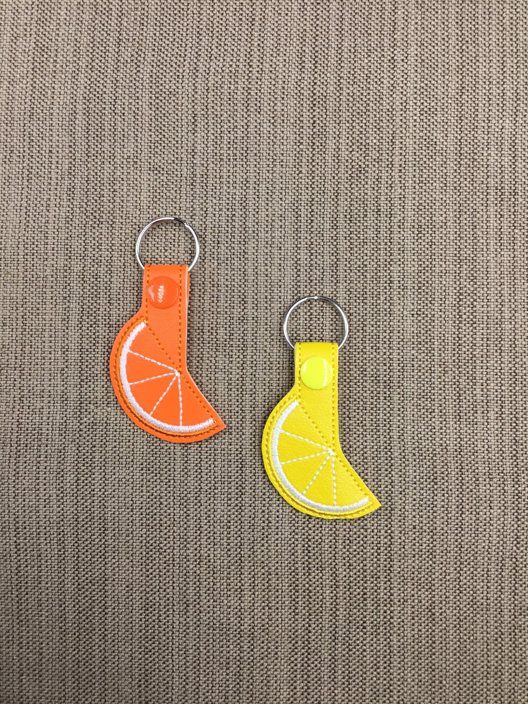 Orange Keychain Lemon Keychain Citrus Keychain Orange - Etsy Nederland