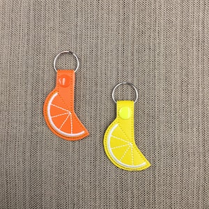 Citrus Slice Key Chain