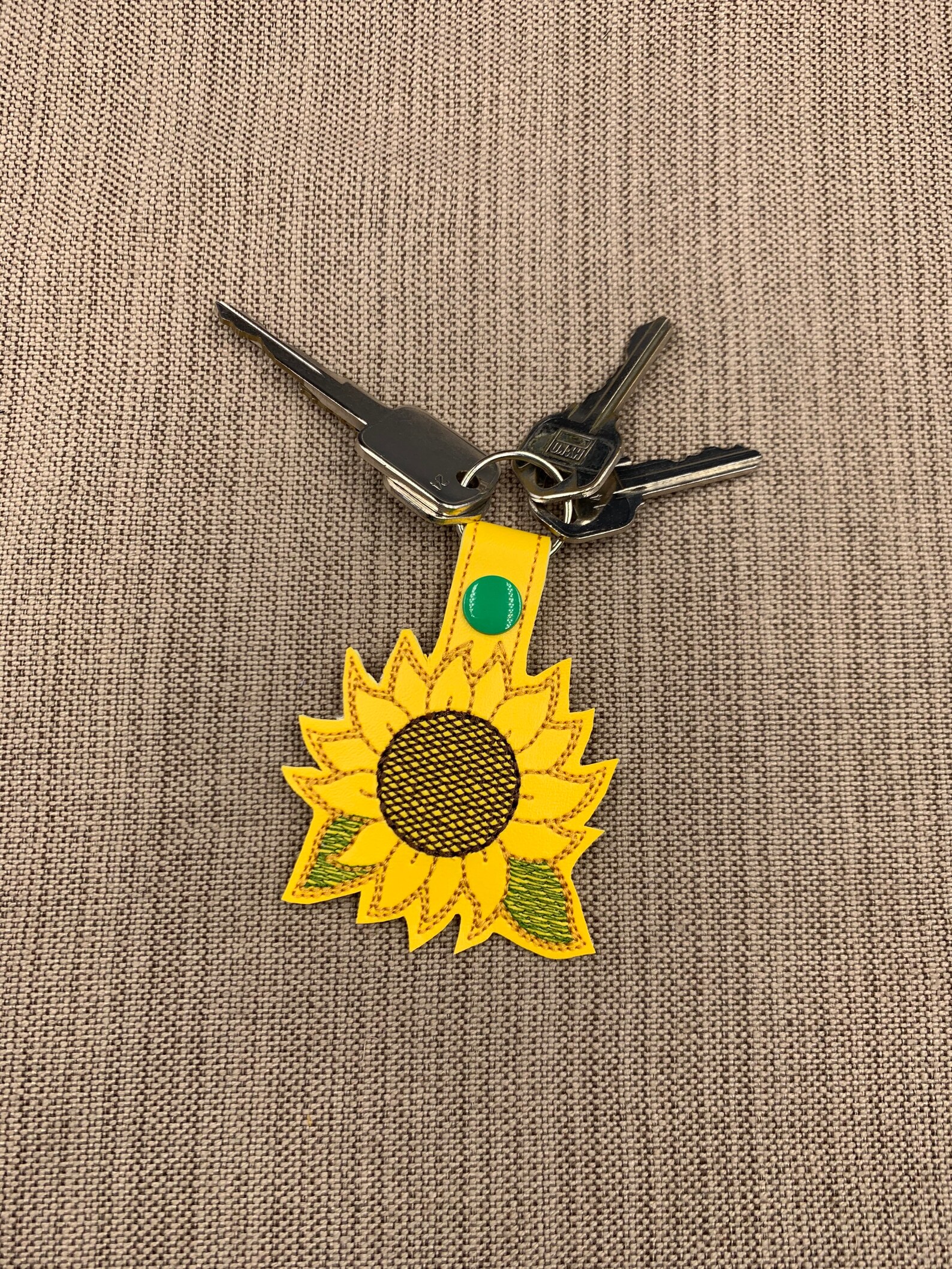 Sunflower Key Chain Sunflower Key Ring Sunflower Keychain Etsy