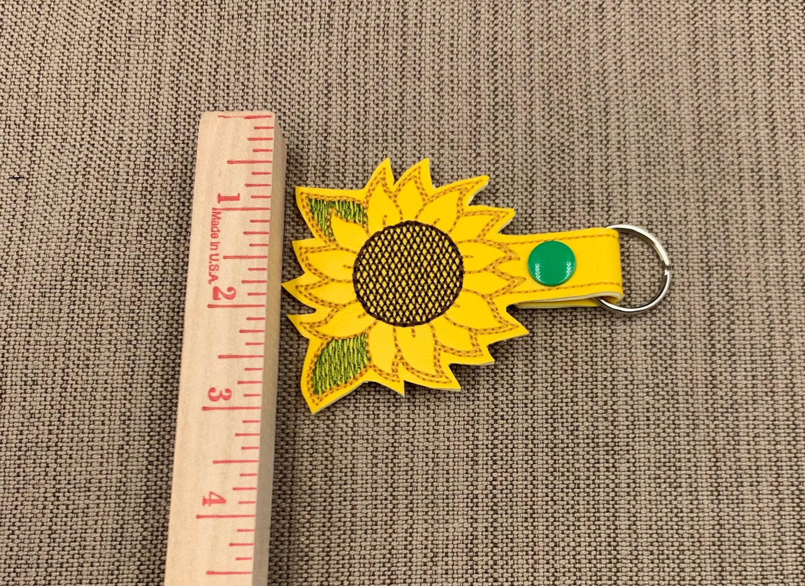 Sunflower Key Chain Sunflower Key Ring Sunflower Keychain Etsy