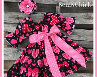 12-18 Mth Heart Valentines Day Dress FREE SHIPPING