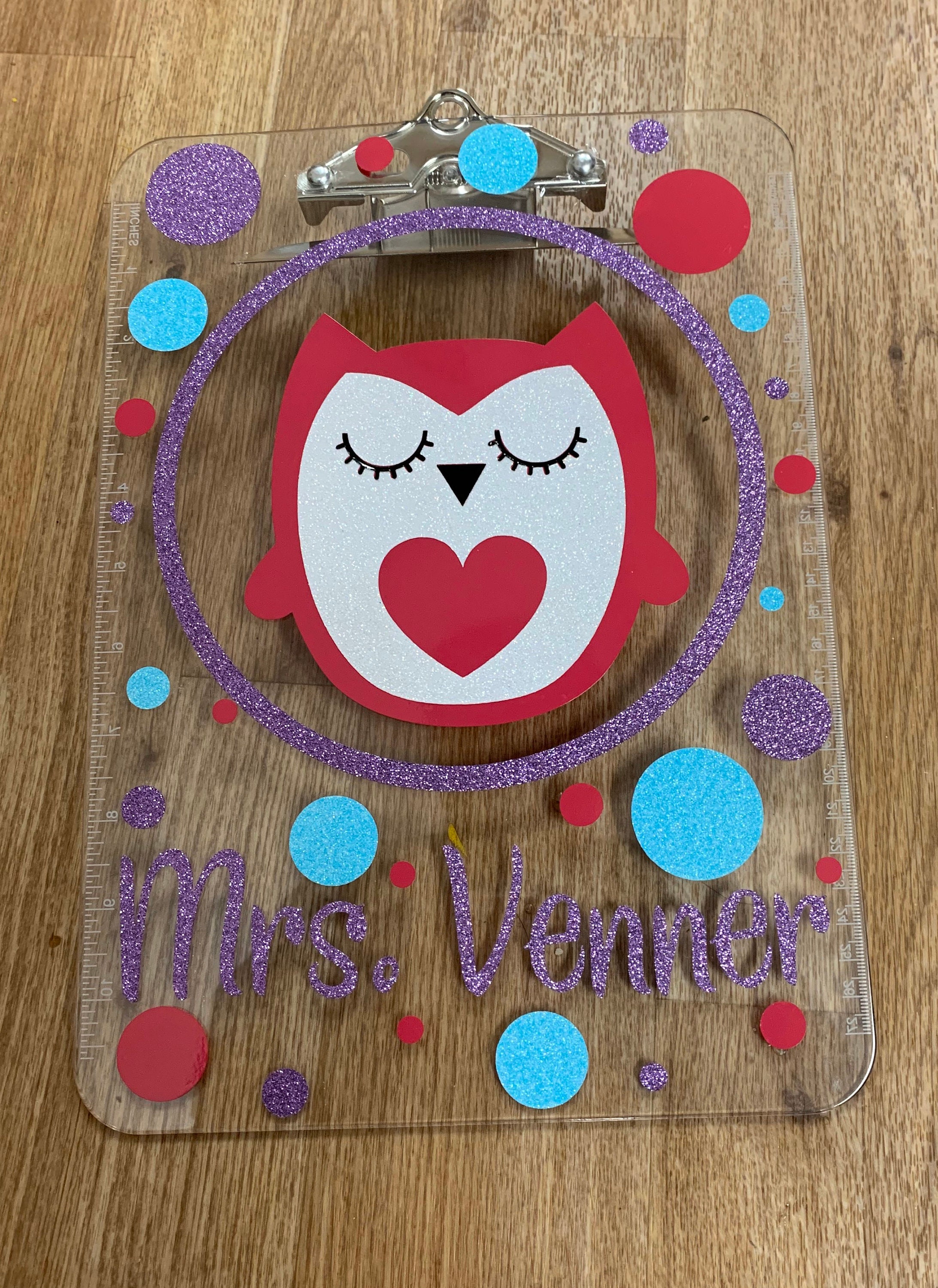 Personalized Owl Owlet Clipboard Personalized Owl Owlet Clipboard