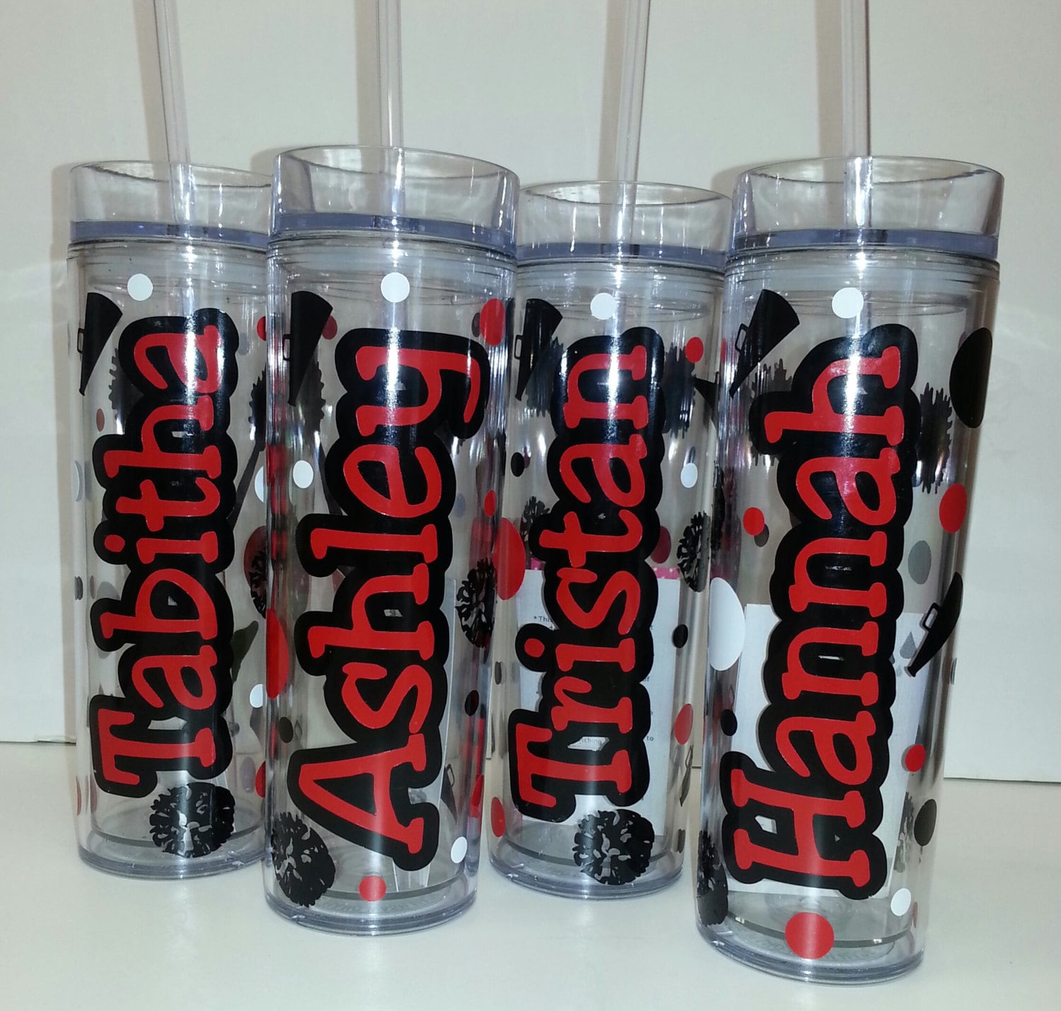 Cheerleading 16 oz Skinny Tumblers Cheer Tumbler Cup Cheer Etsy