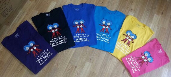 thing 1 and thing 2 teacher shirts
