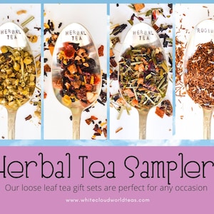 Caffeine Free Tea | Herbal Loose Leaf Tea Sampler Gift set-Loose leaf tea
