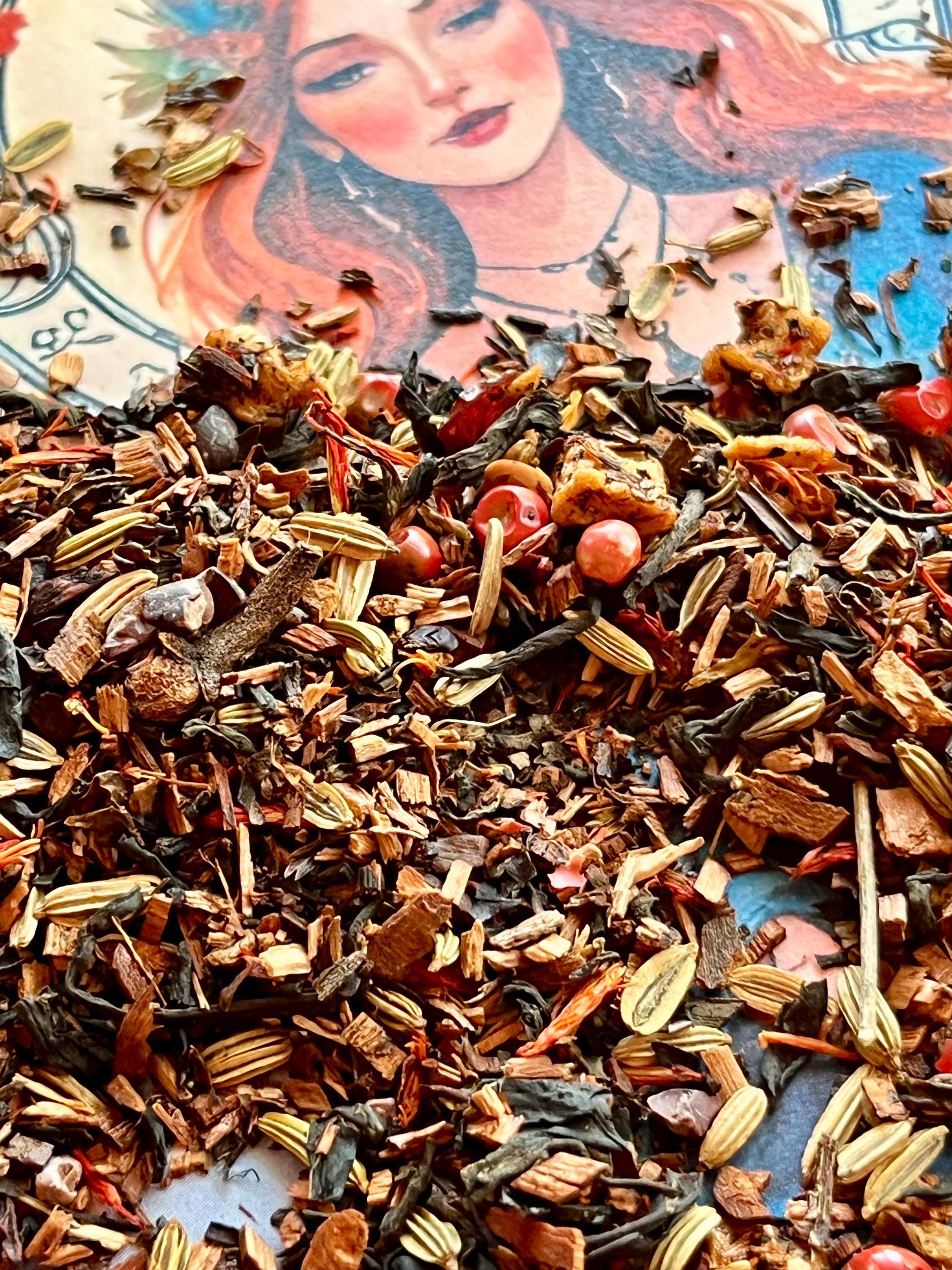 Autumn Equinox Black Loose Leaf Tea: Smoked Lapsang Souchong, Cinnamon & Apple