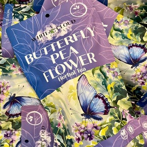 Butterfly Pea Flower Herbal Tea Infusion| Caffeine Free Herbal Loose Leaf Tea 1.5 ounces