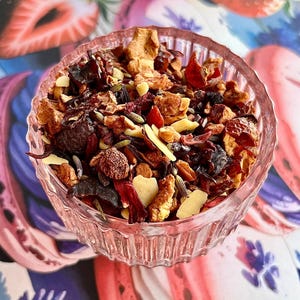 Strawberry Lavender Macaroon Herbal Tea- Caffeine Free-Dessert Tea