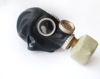new black gas mask halloween mask soviet military black and khaki gas mask scary mask gift idea steampunk mask halloween costume element