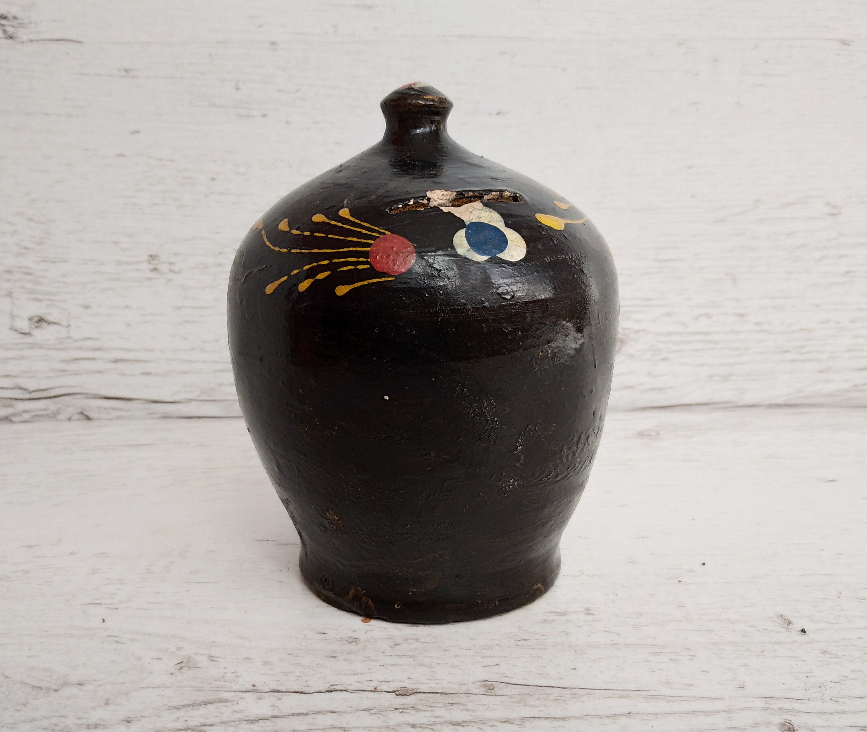 Vintage Piggy Bank Antique Piggybank Ceramic Clay Moneybox Money Box ...