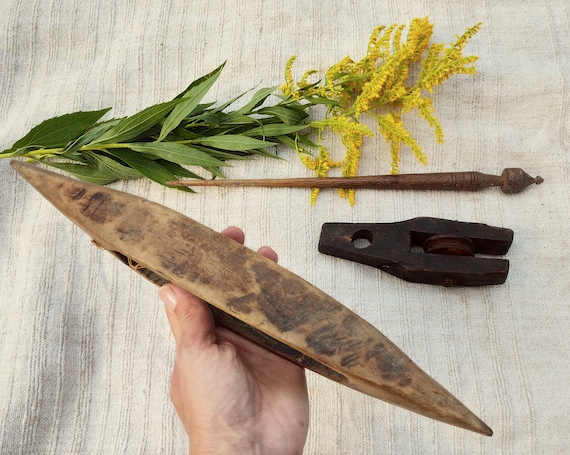 Navette De Tissage En Bois Massif - Outil Pour Métier à Tisser, Métier à Cartes, Broderie, Facile à Manipuler, Surface Lisse (Fockety)