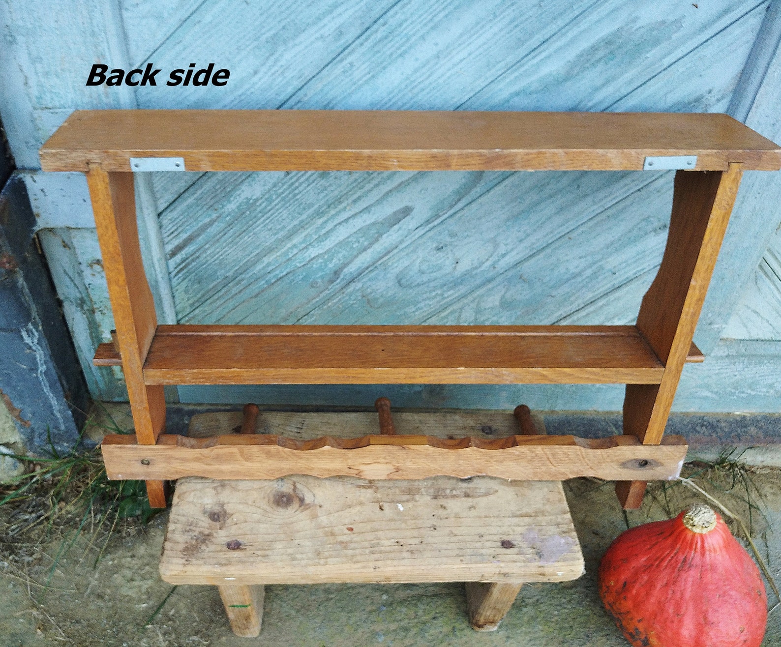 Rustic Wall Rack Wooden Towel Rack Farmhouse Kitchen Wall Etsy