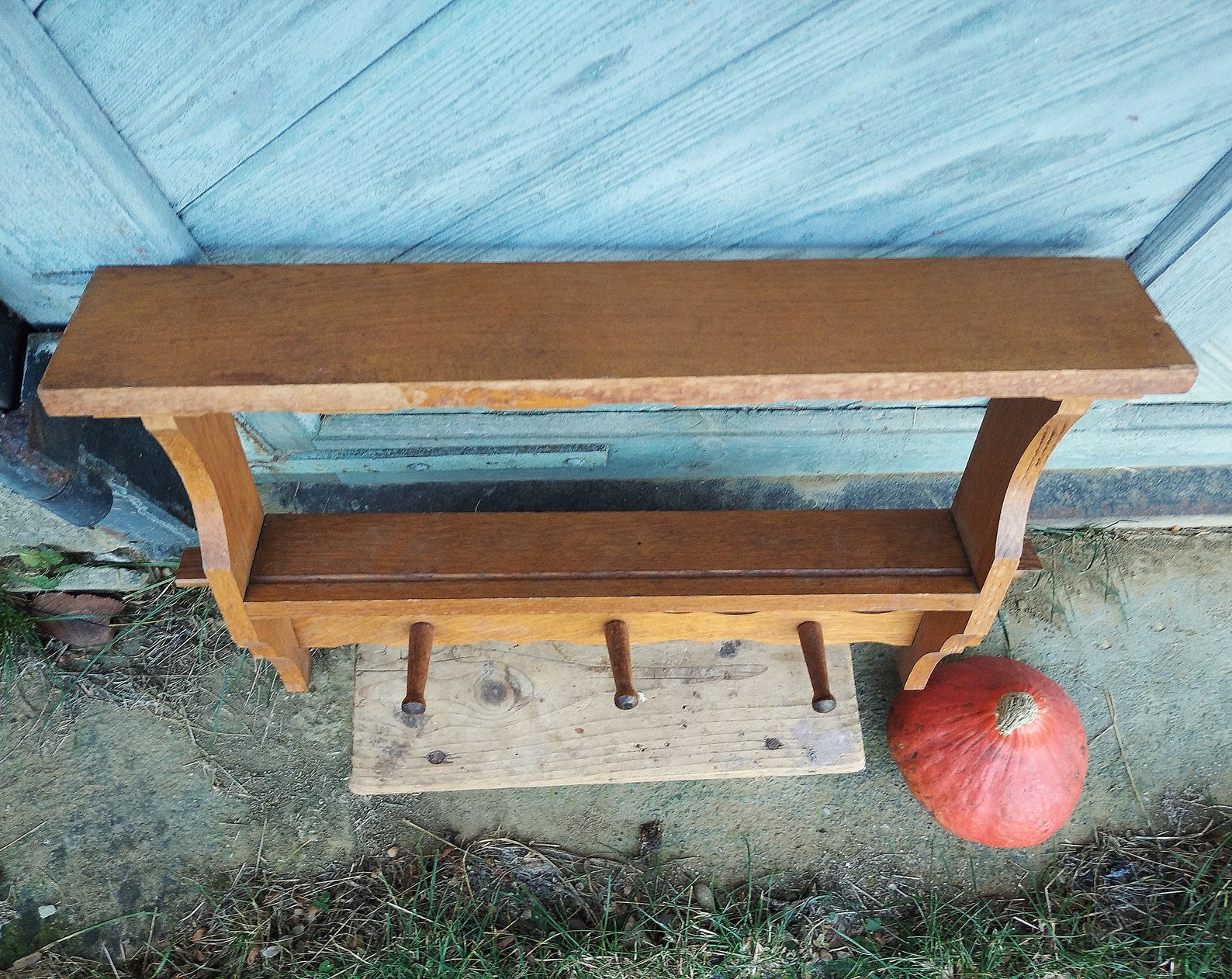 Rustic Wall Rack Wooden Towel Rack Farmhouse Kitchen Wall Etsy