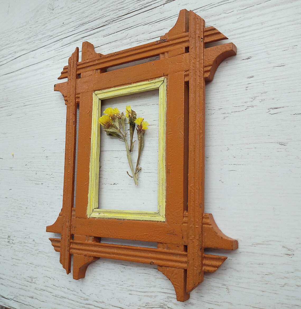 Antique wooden frame Wood picture frame 11 Old photo Etsy