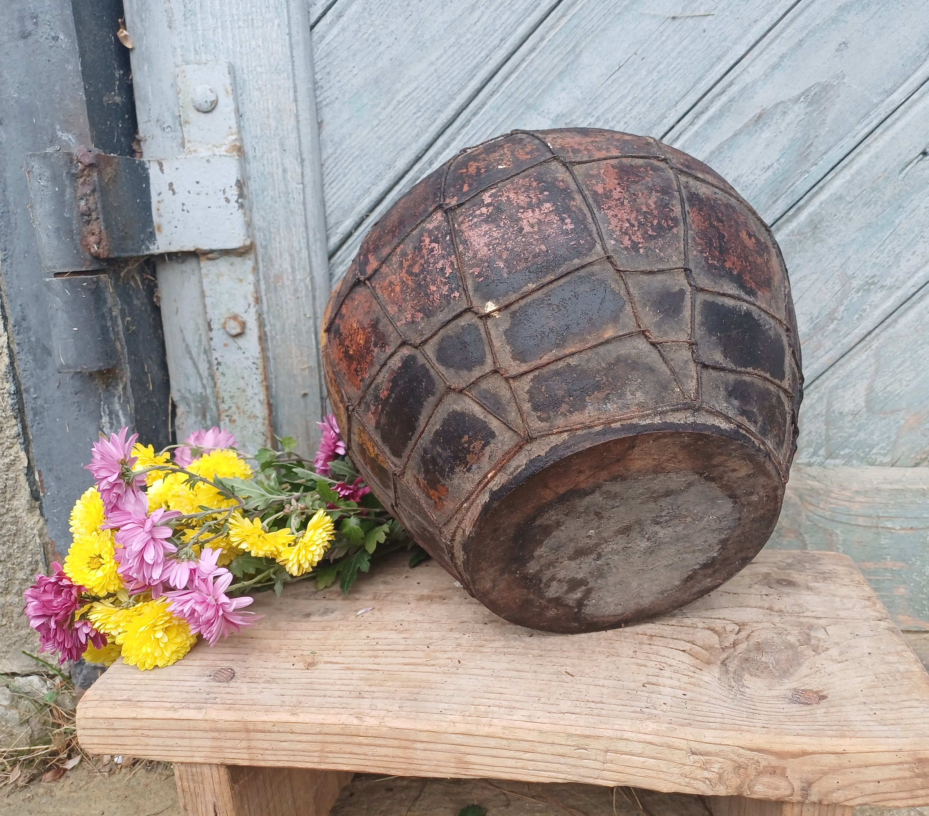 Bone Inlay Rice Pitcher Primitive Primitive Antique Clay Pitcher Antique Ceramic Crock Rustic Pottery ...