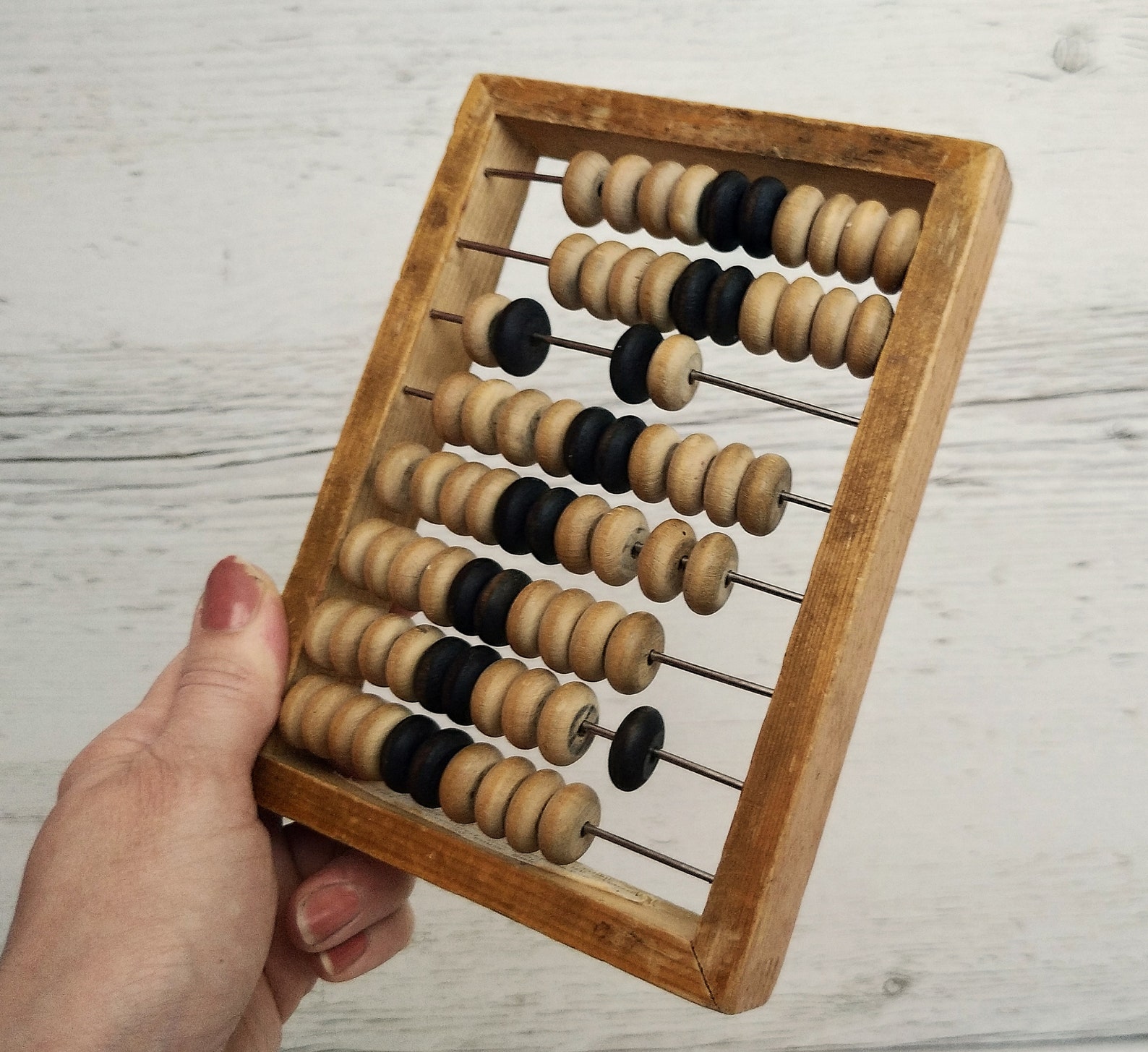 Wooden abacus frame New vintage russian abacus with factory | Etsy
