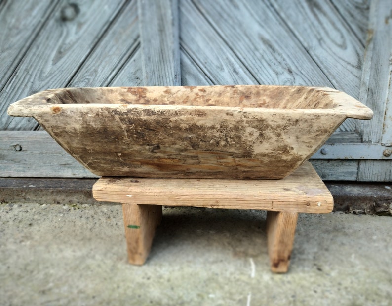 thumbnail image 2 of Hanobe Decorative Wooden Dough Bowl For Home Decor, Table Centerpieces For Dining Room Wooden Dough Bowl Halloween Christmas Decor 2 of 11