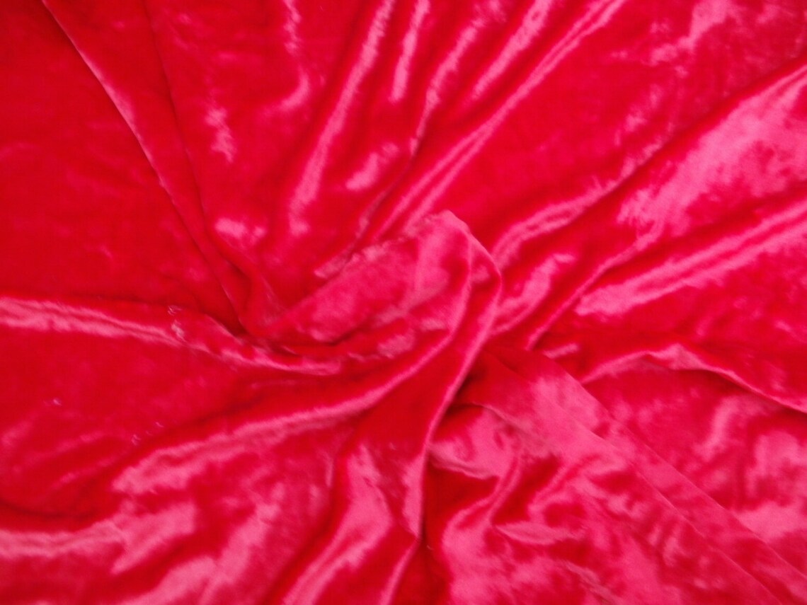 Red Velvet Tablecloth Plush Table Decor Velour Fabric Fringed | Etsy