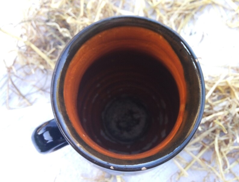 Rustic pottery vase Country ceramic clay vase crock Black Etsy