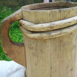 Woden Vase große Krug Primitive antike rustikale Wohnkultur | Etsy