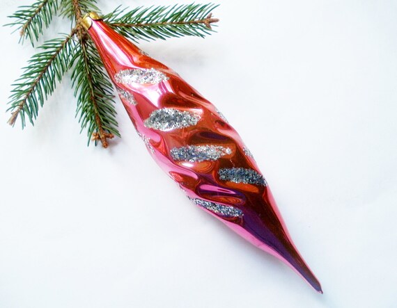 Christmas Ornaments Xxl Glass Icicle Soviet Christmas Tree Etsy