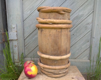 Vintage umbrella holder Umbrellas stand Rustic floor vase Front porch decor Farmhouse antique cane stand Tall vase