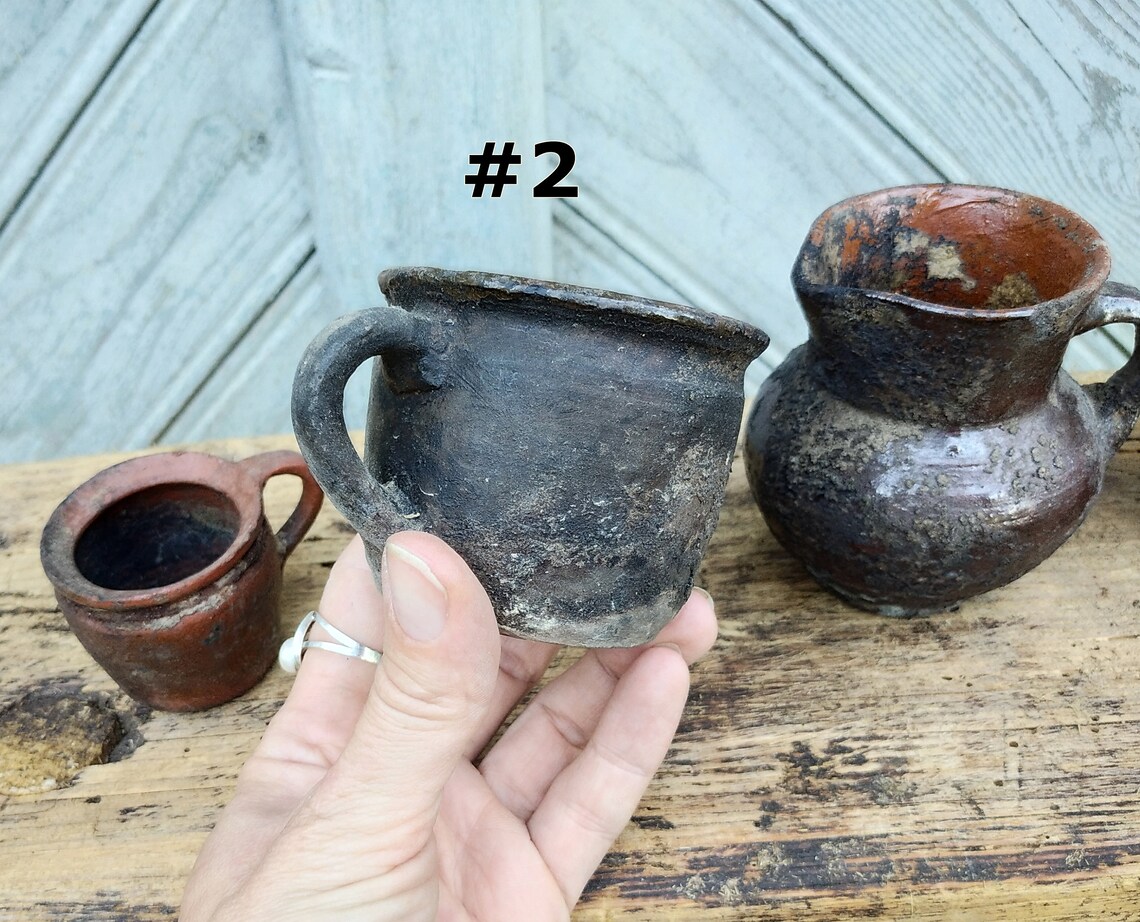 Rustic pottery vase Country ceramic clay vase crock Bud vase Etsy