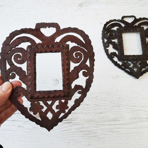 Antique wood frame Primitive photo frames Hand carved rustic photo frame Country wall decor Tribal art wooden picture frame