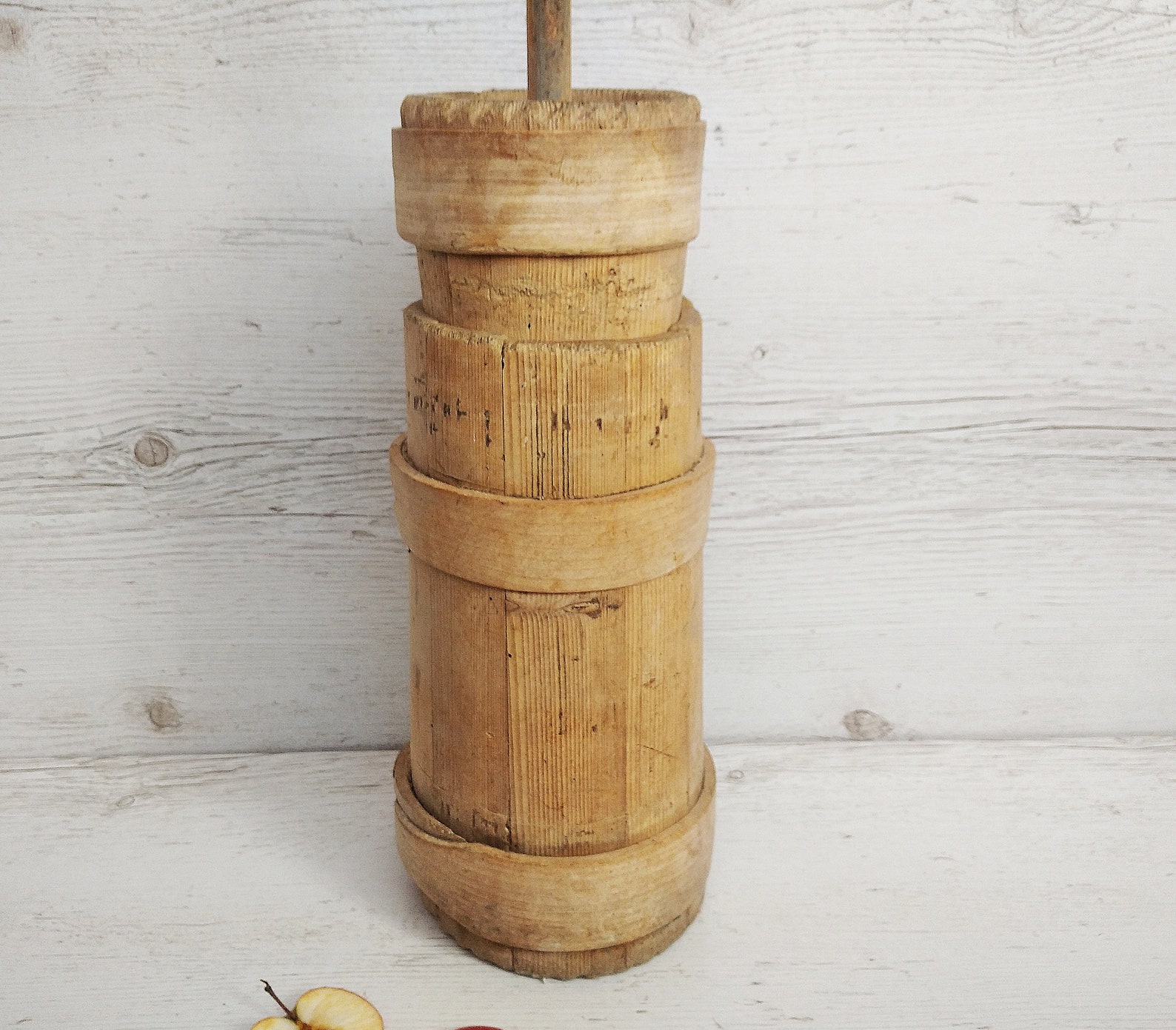 Wooden Butter Churn Primitive Antique Country Decor Large Etsy