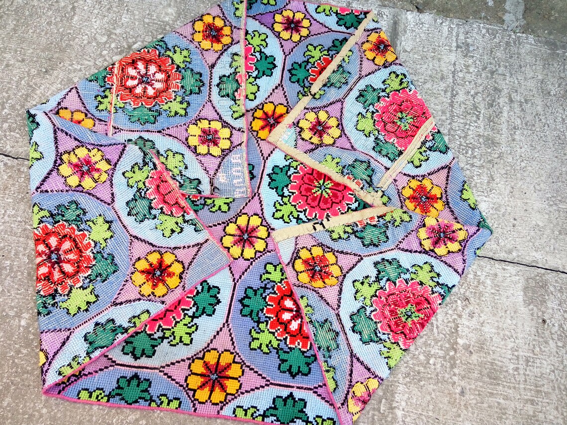 Vintage handmade tapestry Embroidered boho home decor ...