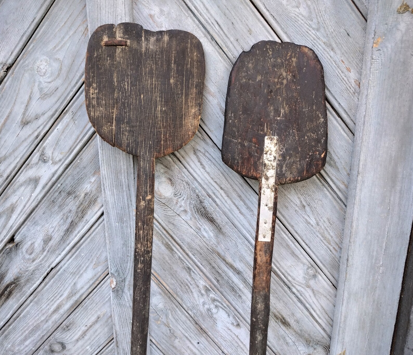 Primitive antique oven shovel Ancient wood shovel for bread Etsy