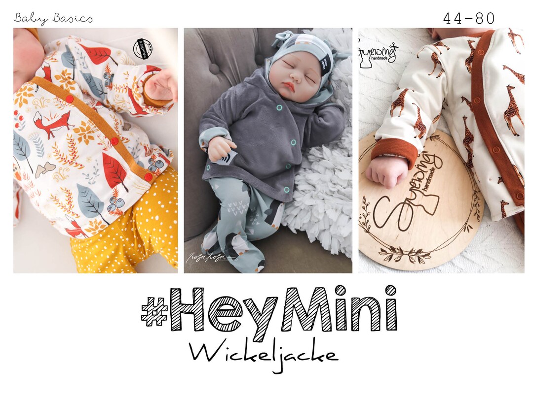 Sewing Pattern Baby Jacket heymini 4480 Incl. Etsy