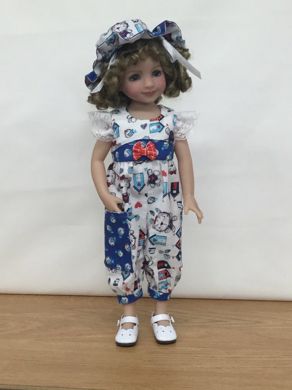 Dress Blouse 13/" Effner Little Darling PATTERN Knitted Sweater Hat Romper