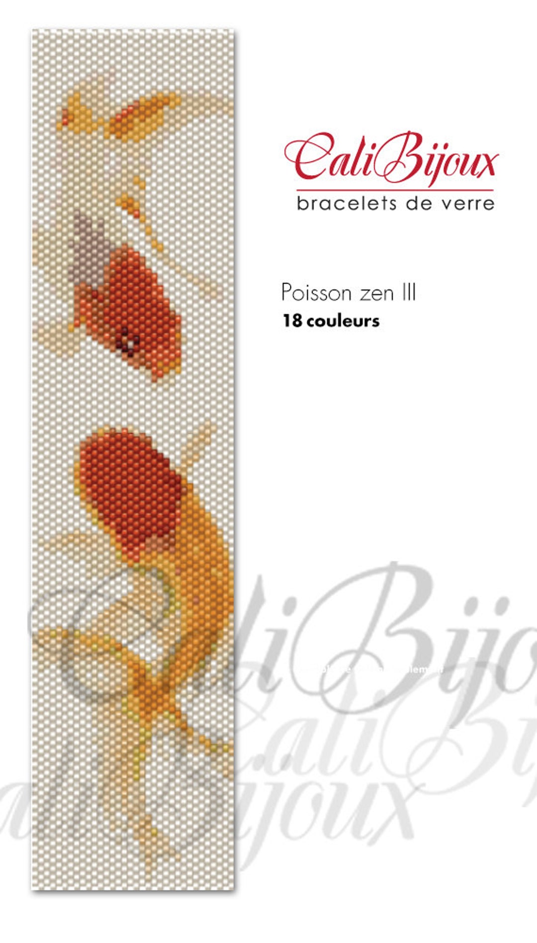 Poissons Zen III - PATTERN - Etsy