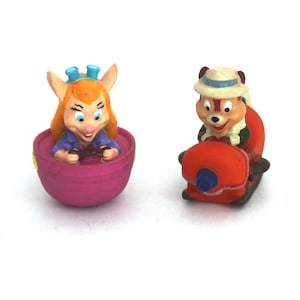 Vintage Rescue Rangers Gadget Chip happy meal toys under 3 set U3 mcdonalds 1989