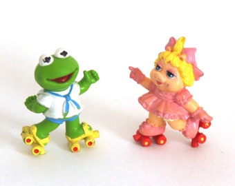 Vintage Muppet Babies happy meal under 3 toys Miss Piggy Kermit