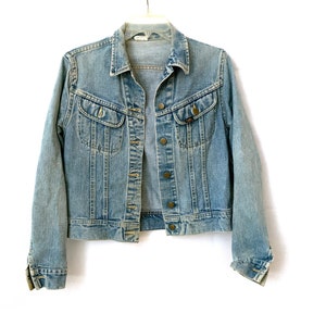 Vintage jean jacket Lee light stonewash 80s