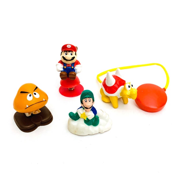 Vintage Nintendo Mario Bros super mario 3 toys mcdonalds happy meal 1989