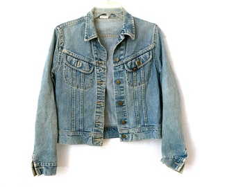 Vintage jean jacket Lee light stonewash 80s